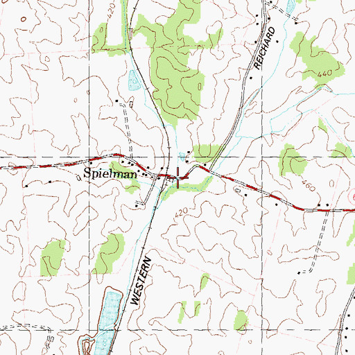 Topographic Map of Saint James Run, MD