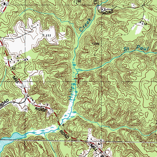 Topographic Map of Saint Paul Branch, MD