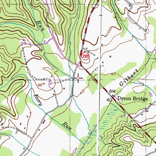 Topographic Map of Saint Stephen Run, MD