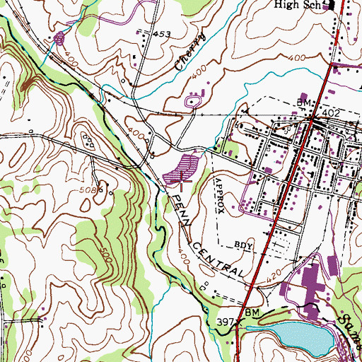 Topographic Map of Sams Creek, MD