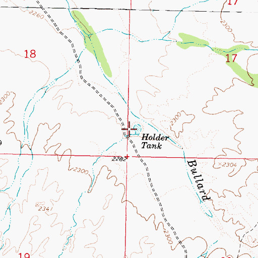 Topographic Map of Holder Tank, AZ
