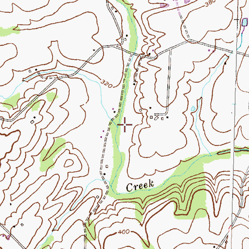 Topographic Map of Sandy Run, MD