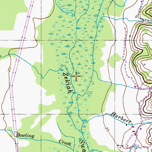 Topographic Map of Scar Branch, MD