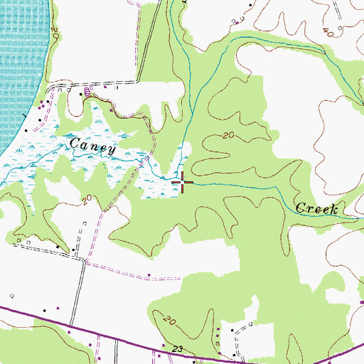 Topographic Map of Schoolhouse Branch, MD