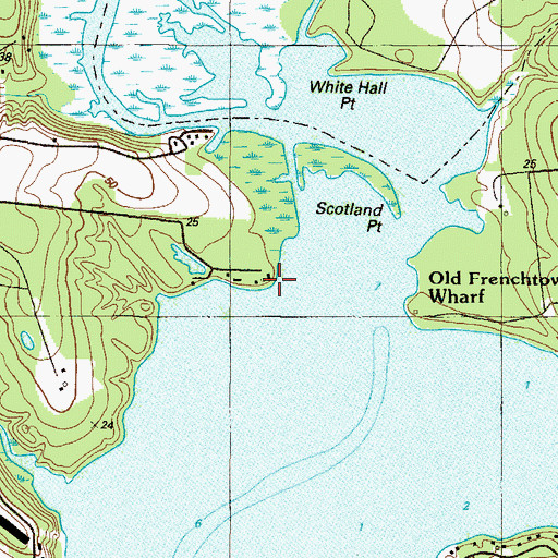 Topographic Map of Scotland Point, MD