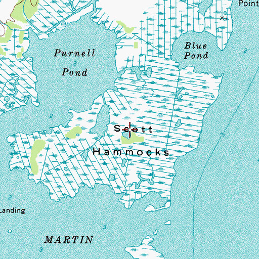 Topographic Map of Purnell Hummock, MD