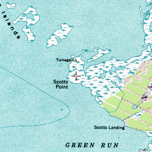 Topographic Map of Scotts Point, MD