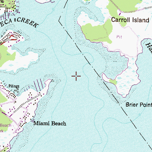 Topographic Map of Seneca Creek, MD