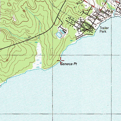 Topographic Map of Seneca Point, MD
