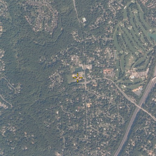 Aerial/Satellite Image of Seven Locks Elementary School, MD
