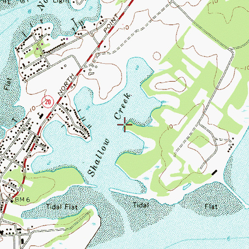 Topographic Map of Shallow Creek, MD