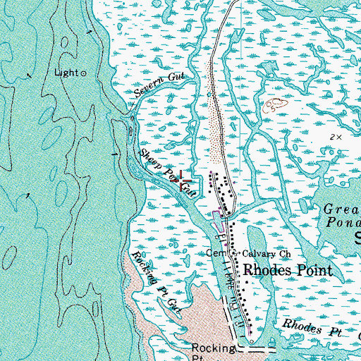 Topographic Map of Sheep Pen Gut, MD