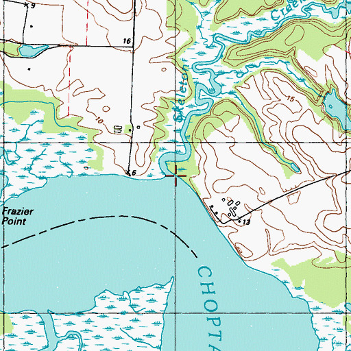 Topographic Map of Skeleton Creek, MD