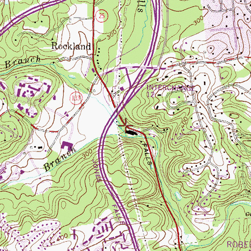 Topographic Map of Slaughterhouse Branch, MD