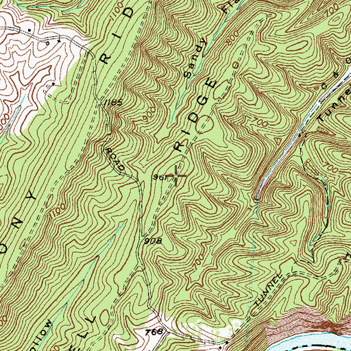 Topographic Map of Sorrell Ridge, MD