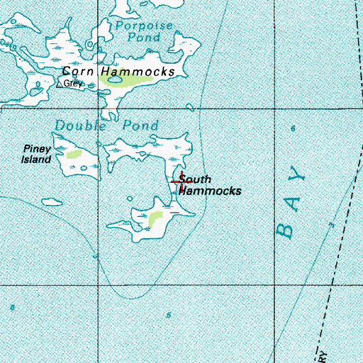 Topographic Map of South Hammocks, MD