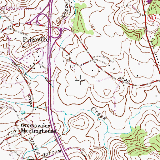 Topographic Map of Sparks Elementary School, MD