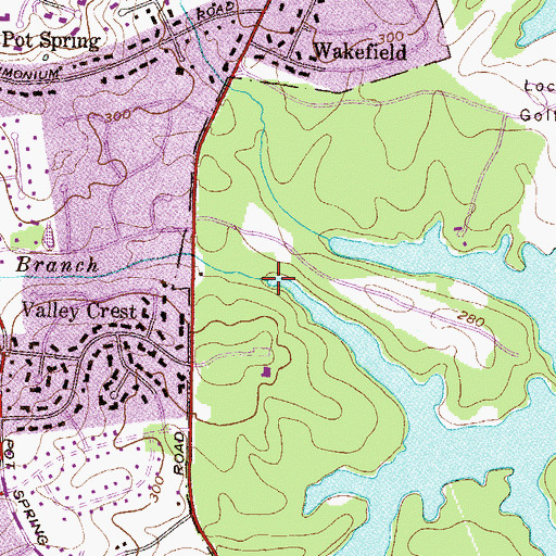 Topographic Map of Spring Branch, MD