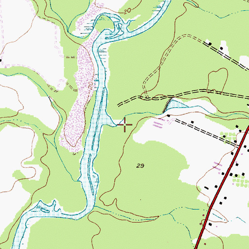 Topographic Map of Spring Branch, MD