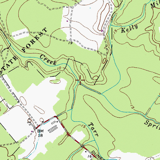 Topographic Map of Spring Hill Branch, MD