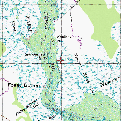 Topographic Map of Steinhauser Gut, MD