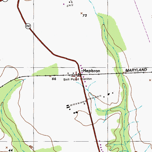 Topographic Map of Still Pond Station, MD