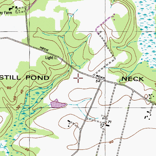 Topographic Map of Still Pond Neck, MD