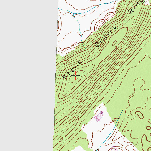 Topographic Map of Stone Quarry Ridge, MD