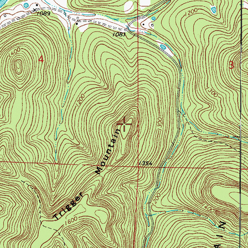 Topographic Map of Trigger Mountain, AR