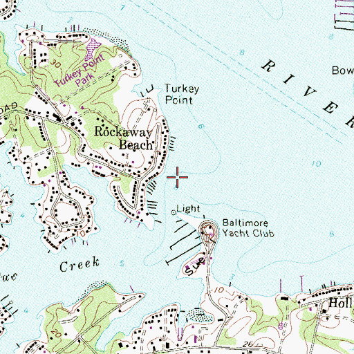 Topographic Map of Sue Creek, MD