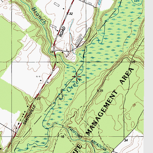 Topographic Map of Sullivan Branch, MD