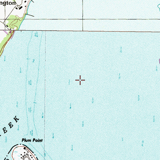 Topographic Map of Swan Creek, MD