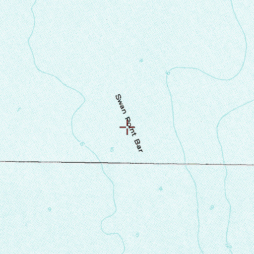 Topographic Map of Swan Point Bar, MD