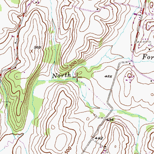 Topographic Map of Talbot Branch, MD