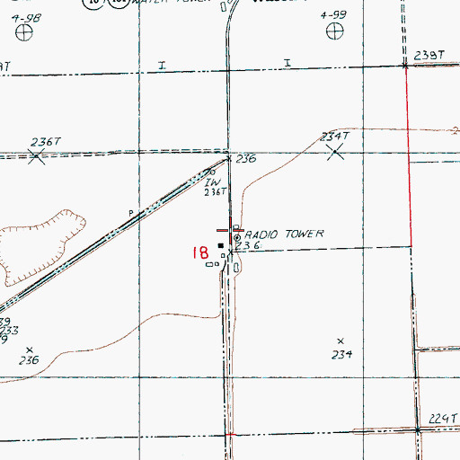 Topographic Map of Turner, AR