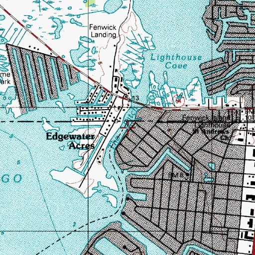 Topographic Map of The Ditch, MD