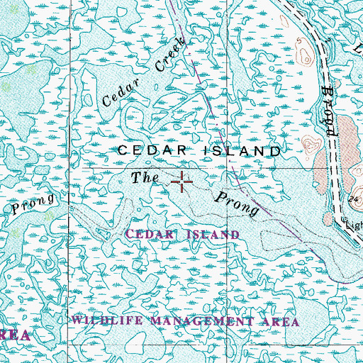 Topographic Map of The Prong, MD