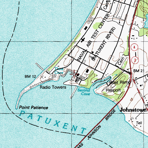 Topographic Map of Third Cove, MD