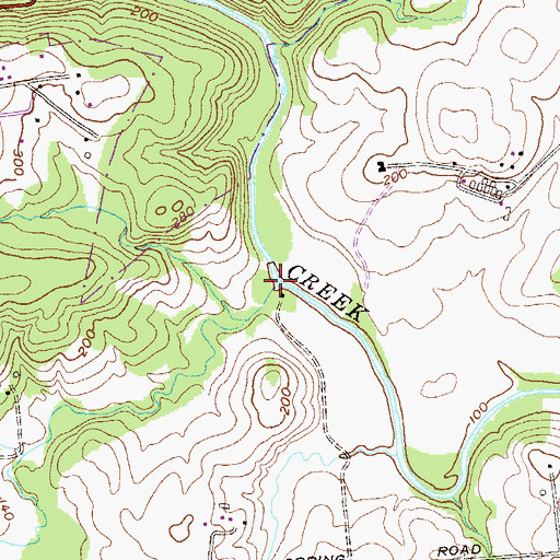 Topographic Map of Thomas Run, MD