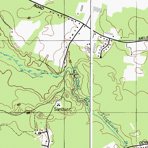 Topographic Map of Tilghman Branch, MD