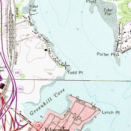 Topographic Map of Todd Point, MD