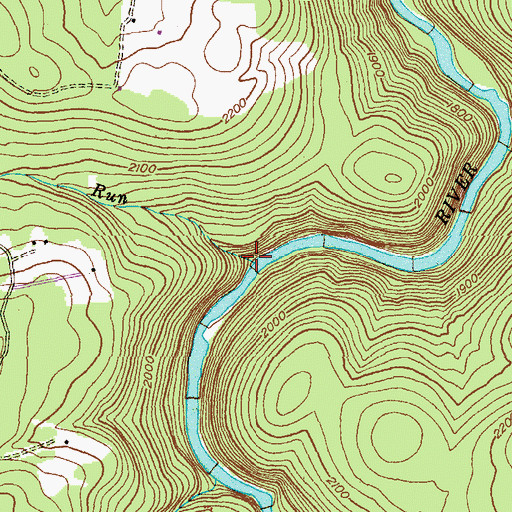 Topographic Map of Trap Run, MD