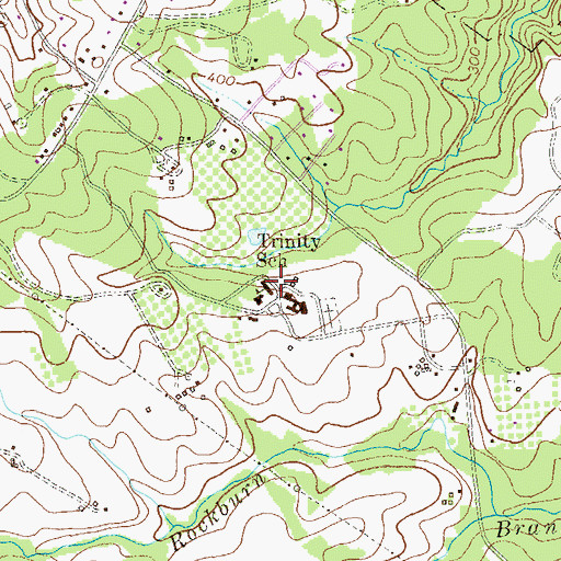 Topographic Map of Trinity School, MD