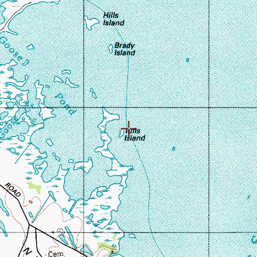 Topographic Map of Tulls Island, MD