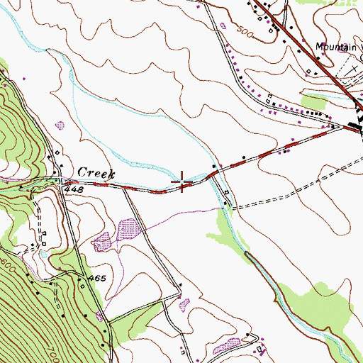Topographic Map of Turkey Creek, MD