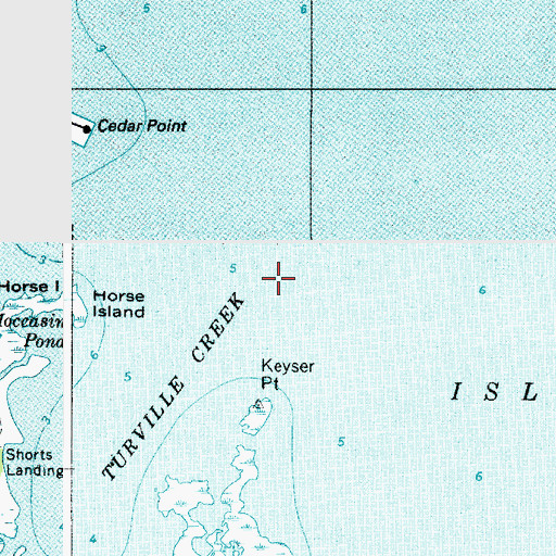 Topographic Map of Turville Creek, MD