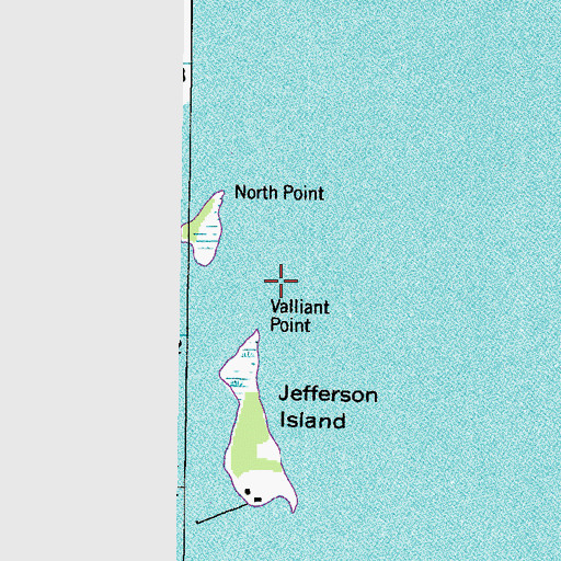 Topographic Map of Valliant Point, MD