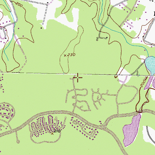 Topographic Map of Waldorf, MD
