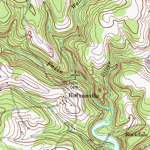 Topographic Map of Walker Run, MD