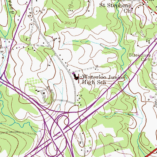 Topographic Map of Deep Run Elementary School, MD